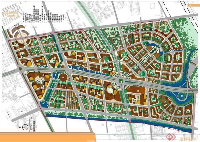 杭州市临平新城商务区城市规划设计jpg格式方案图