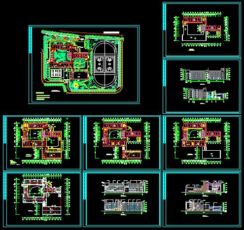 某学校小学建筑设计cad施工图[原创]