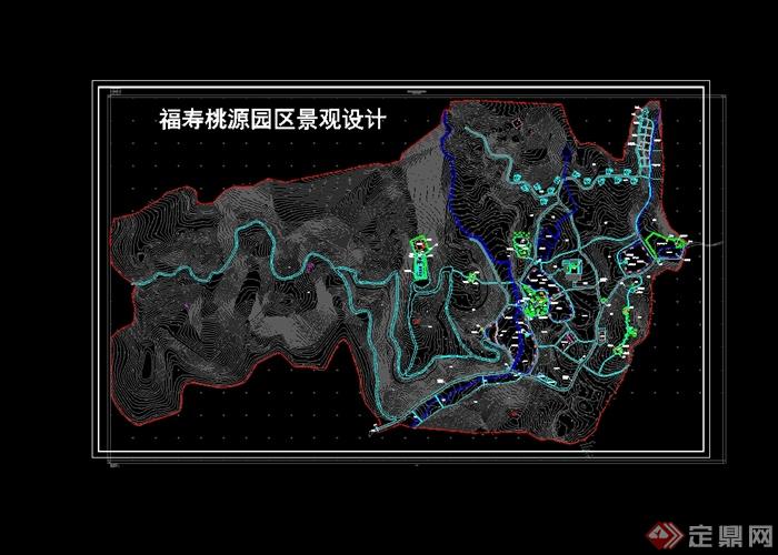 某农家乐景观规划cad总平面图[原创]