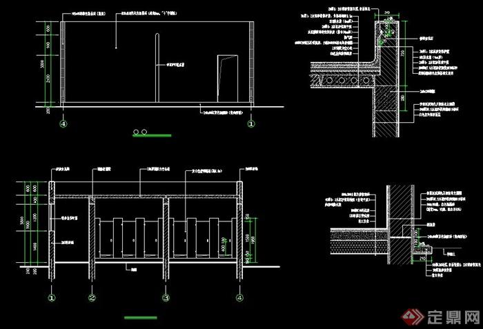 单层公共厕所cad施工图[原创]