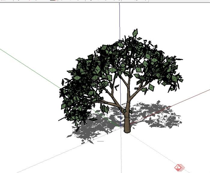 某完整详细的树木素材设计su模型[原创]