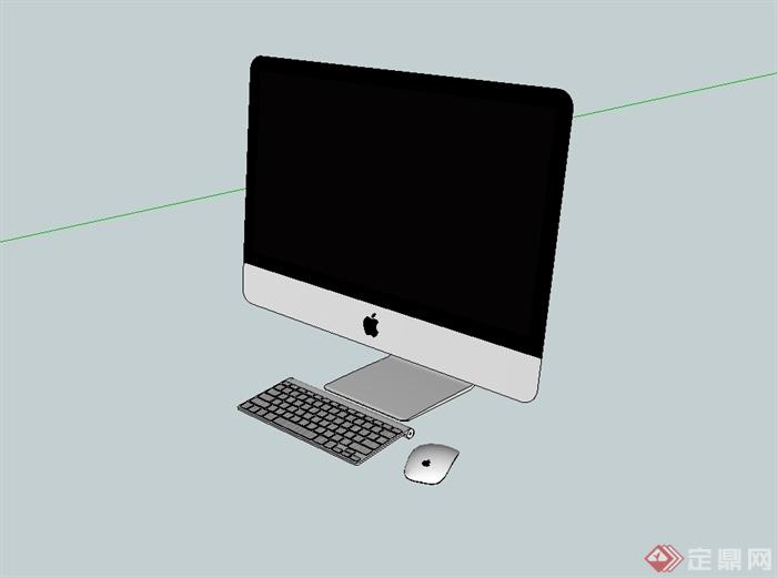 苹果一体机电脑设计su模型[原创]