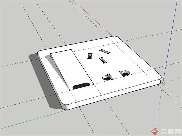 室内开关插座设计su模型