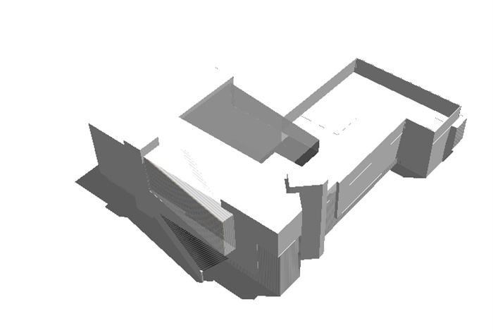 一个小型博物馆SU模型(附3DMAX单体模型 C