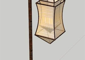 中式特色庭院灯设计SU(草图大师)模型