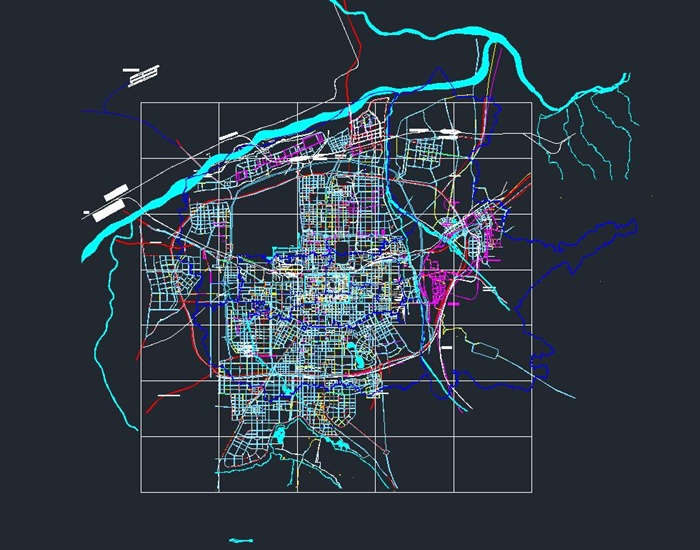 某城市道路规划设计CAD平面图