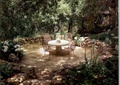 庭院,花园景观,桌椅