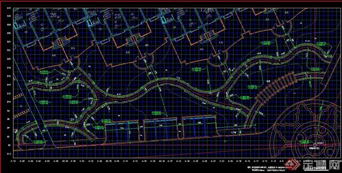 南京某别墅区景观设计CAD施工图(4)