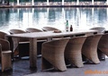 餐桌椅,桌椅,滨水平台