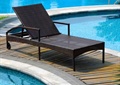 躺椅,泳池,木板铺装