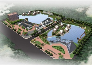 某滨水住宅区景观规划设计JPG方案图