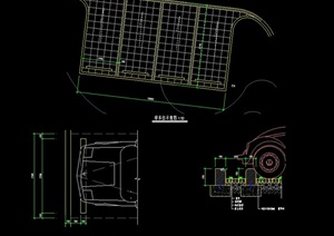 庭院停车位设计CAD施工图