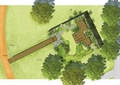 木平台,地面铺装,园路,植被