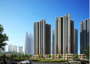 重庆某高层住宅小区建筑设计（含文本、cad）