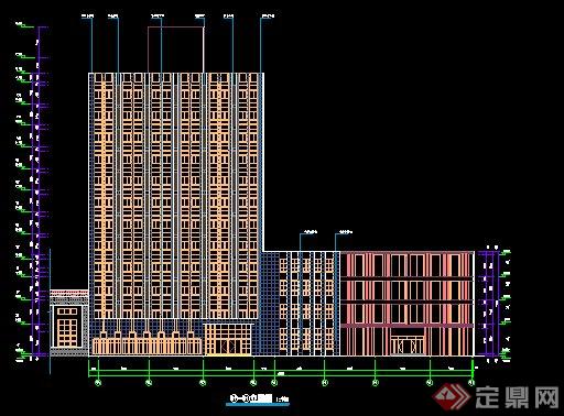 某高层办公大楼建筑设计方案图(2)