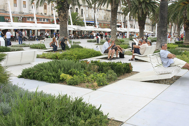 座椅,花池,公共绿化