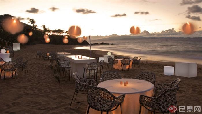 沙滩,餐桌椅,海滩