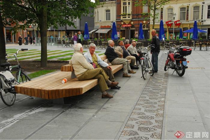 坐凳,条凳,木凳,广场景观