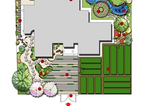 某日式风格庭院花园设计方案