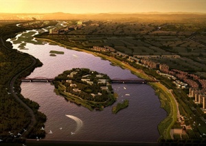 某地河道景观规划设计JPG方案图