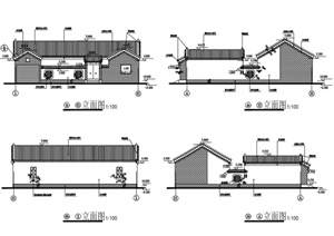 古典中式二层住宅建筑设计PDF施工图