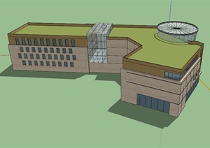 现代医院建筑设计SU(草图大师)模型
