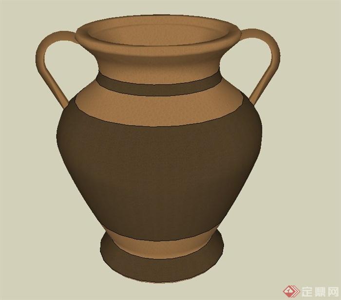 某陶瓷花瓶设计SU模型(2)