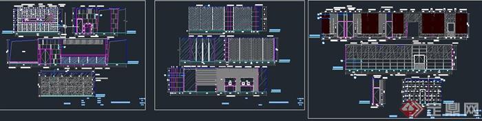 大型自助式KTV空间装修设计CAD施工图（含效果）(5)