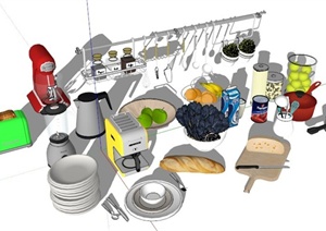 厨房电器及厨房用具SU(草图大师)模型