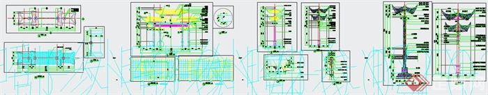 古典中式牌坊设计CAD施工图与JPG效果图(3)