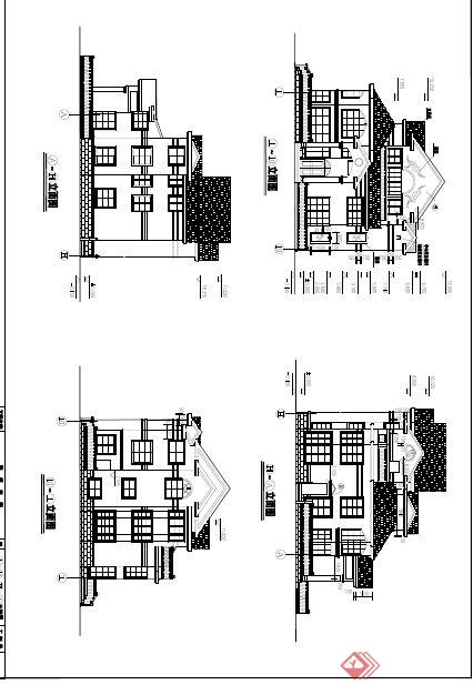 55套别墅建筑设计施工图（含效果图）(3)