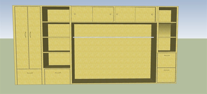 櫃子su建模