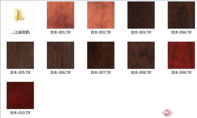 10张古木木材材质贴图TIF格式(3)