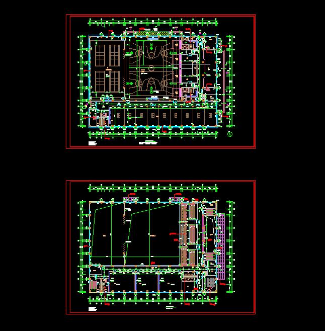 某高校体育馆建筑设计方案(含cad、效果图）(2)