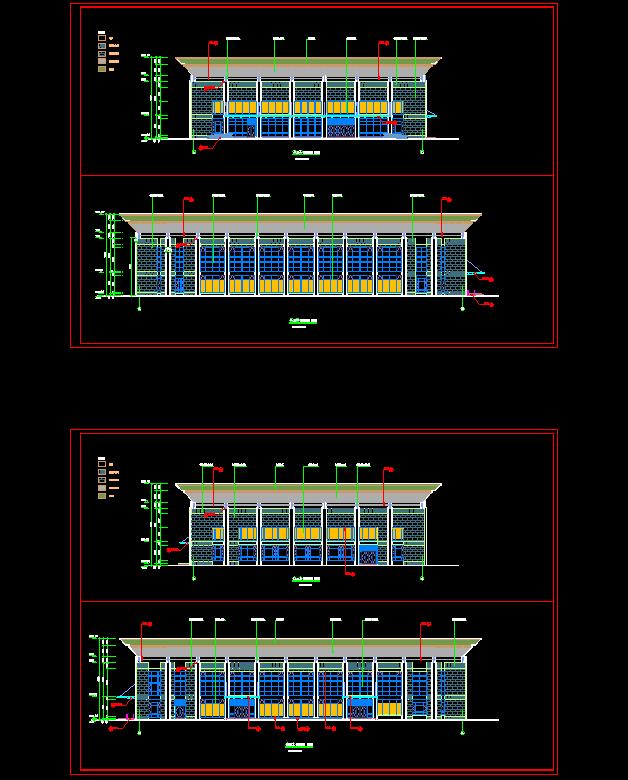 某高校体育馆建筑设计方案(含cad、效果图）(3)