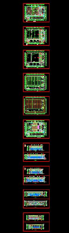 某高校体育馆建筑设计方案(含cad、效果图）(4)