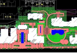 某住宅范区景观规划设计CAD方案图与PDF施工图