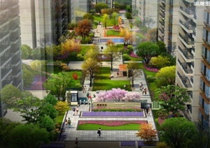 重庆某住宅小区景观方案设计深化方案高清文本