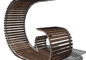 园林景观创意坐凳设计SU(草图大师)模型