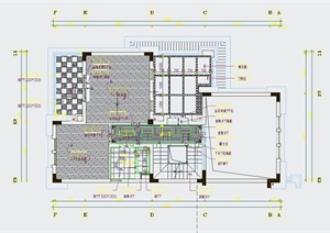 现代中式某三层别墅室内装修设计CAD施工图
