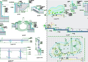 园林景观游泳池设计CAD施工图