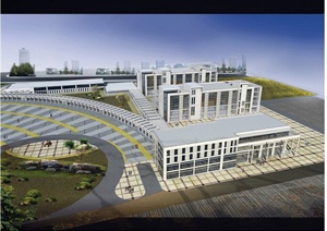 现代某学院科技楼建筑设计JPG方案图