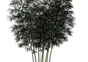 9款精美的竹子竹堆设计SU(草图大师)模型