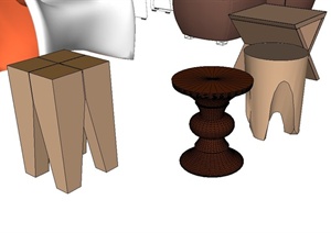 室内常用家具设计SU(草图大师)模型