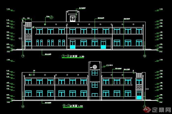 某二层办公楼建筑设计施工图(1)