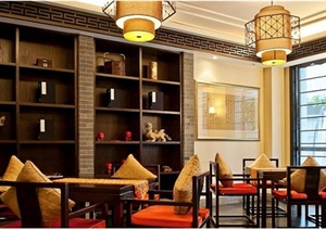 中式风格餐厅会所室内设计概念方案