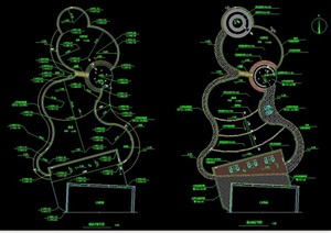 园林景观泳池设计CAD施工图