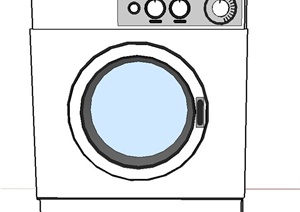 现代室内装饰四款洗衣机设计SU(草图大师)模型