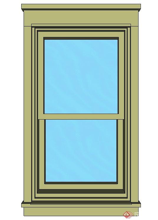 多扇窗户造型设计su模型(2)