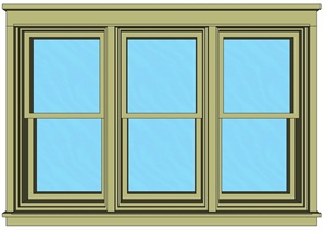 多扇窗户造型设计SU(草图大师)模型